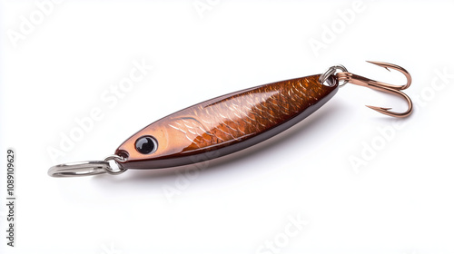 Fishing bait isolated on white background. photo