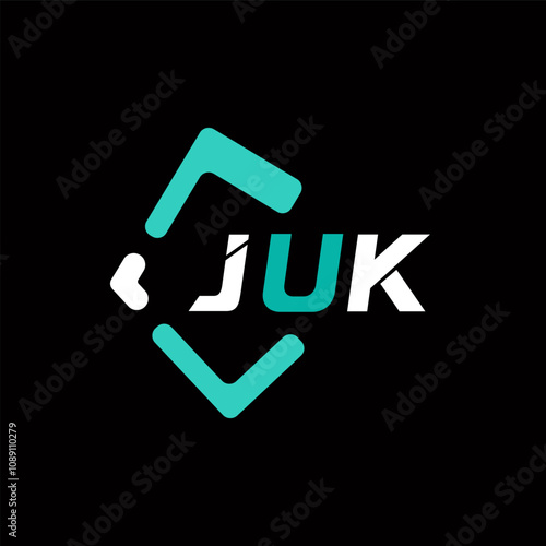 JUK creative minimalist letter logo. JUK unique vector initials alphabet letter logo design