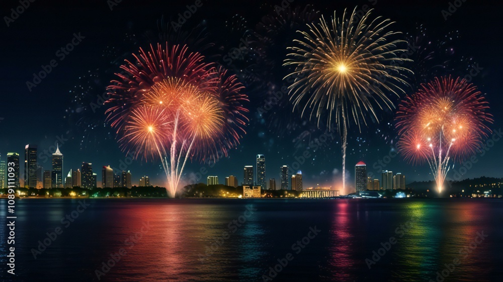 fireworks over the river fireworks over the river
