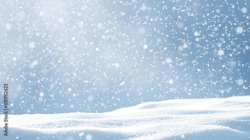 Wallpaper Mural Softly falling snowflakes create a serene landscape with gentle drifts and delicate shadows, serene backdrop, whiteout, gentle hush Torontodigital.ca