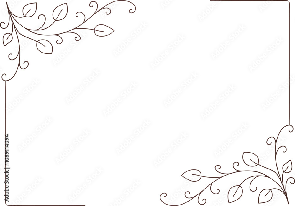 Floral frame hand Drawing, frame style design vector art illustration
Floral frame hand Drawing, frame style design vector art illustration