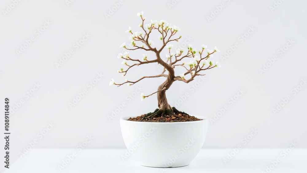 small delicate bonsai tree in white ceramic pot, natural beauty, white ceramics, small tree small delicate bonsai tree in white ceramic pot, natural beauty, white ceramics, small tree