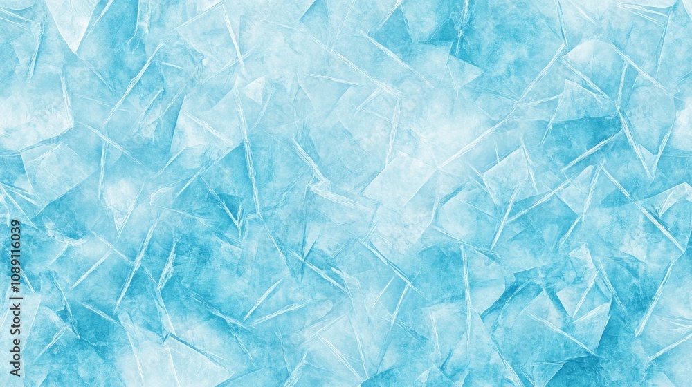 Cool blue winter background showcasing a textured pattern of frozen, cracked ice, evoking the chill and beauty of a frosty landscape. Cool blue winter background showcasing a textured pattern of frozen, cracked ice, evoking the chill and beauty of a frosty landscape.