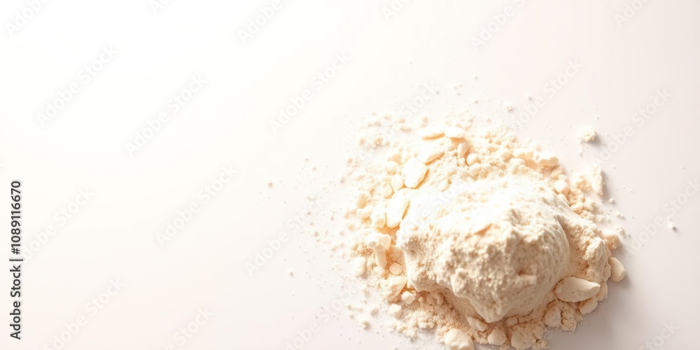 Soft, luminous white sandalwood powder scattered on a pure white surface, emitting a warm, calming glow, white sandalwood, soothing scent Soft, luminous white sandalwood powder scattered on a pure white surface, emitting a warm, calming glow, white sandalwood, soothing scent