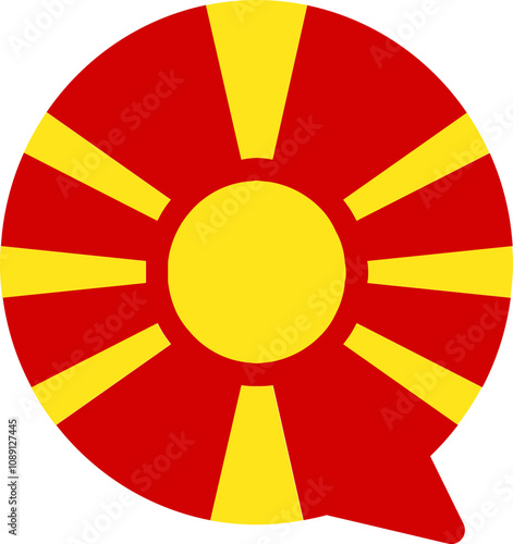 Macedonia Falg on Chat Icon