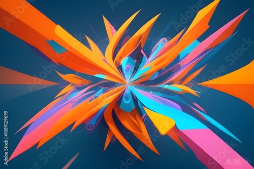 Abstract Background colorful cloudy theme