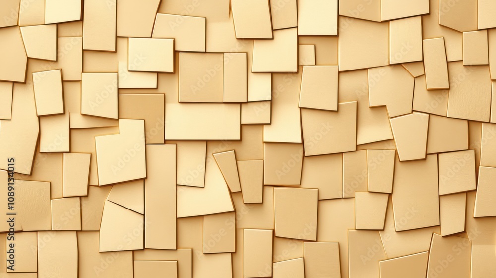 A textured background made of various sizes of beige paper squares arranged in a layered pattern. A textured background made of various sizes of beige paper squares arranged in a layered pattern.