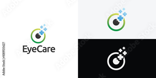 Eye Care, eye clinic Logo Design Template.