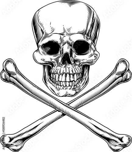 Jolly Roger Skull and Cross...