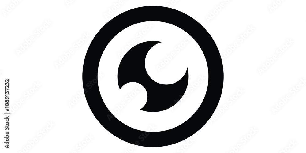 Eye icon, black eyeball icon Design Template. Eye icon, black eyeball icon Design Template.