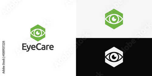 Eye Care, eye clinic Logo Design Template.