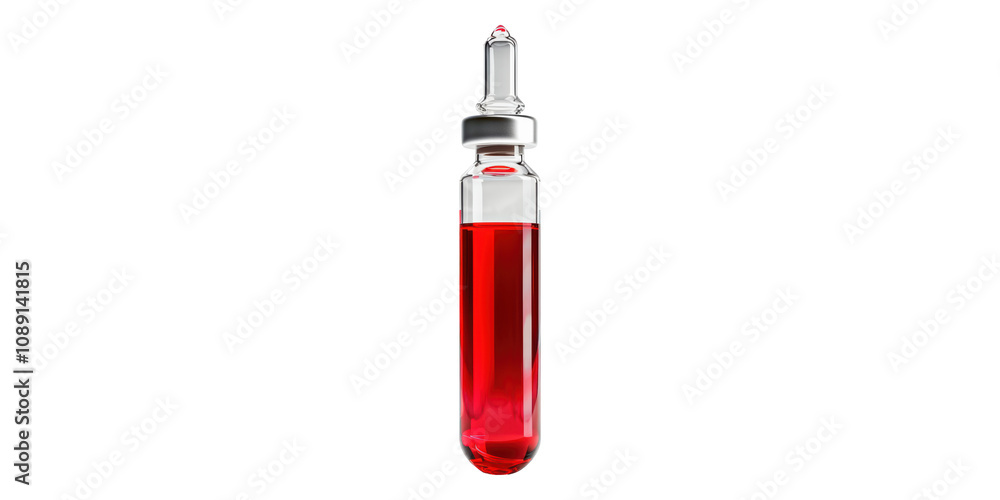 Red Liquid Test Tube Isolated on Transparent Background Red Liquid Test Tube Isolated on Transparent Background