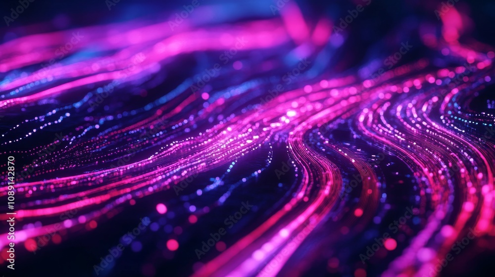 Abstract Glowing Data Streams Abstract Glowing Data Streams