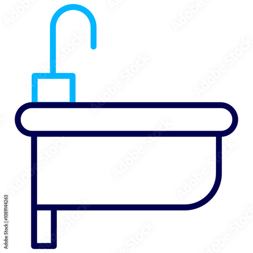 Washbasin Outline Color icon