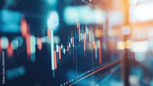 Wallpaper Mural A day in the life of a full-time trader with monitors showing live stock market data, surrounded by financial tools. Torontodigital.ca