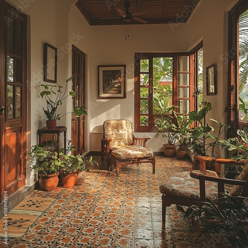 traditional bengal terracotta themed home interior