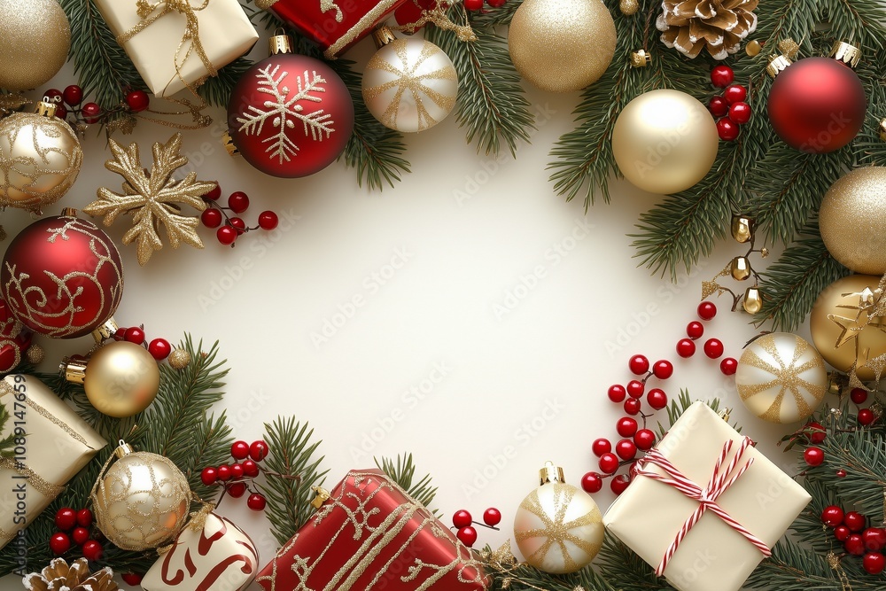 A festive Christmas scene filled with holiday cheer and warmth, showcasing decorated Christmas trees, twinkling lights, and cozy seasonal decor. Presents wrapped with bright, colorful paper and ribbon A festive Christmas scene filled with holiday cheer and warmth, showcasing decorated Christmas trees, twinkling lights, and cozy seasonal decor. Presents wrapped with bright, colorful paper and ribbon