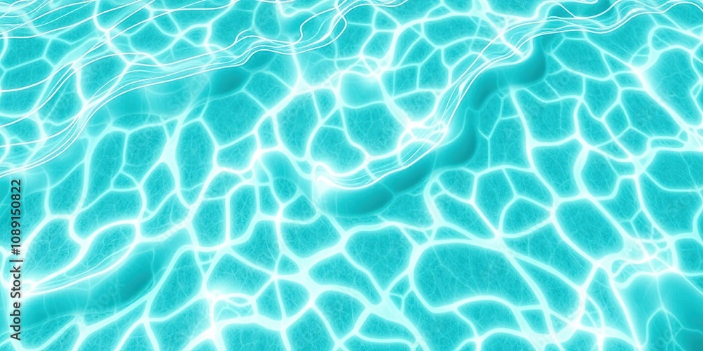 Wavy turquoise and cream abstract design on a serene sea floor, aquatic background, mystifying visuals Wavy turquoise and cream abstract design on a serene sea floor, aquatic background, mystifying visuals