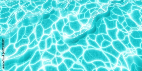 Wavy turquoise and cream abstract design on a serene sea floor, aquatic background, mystifying visuals