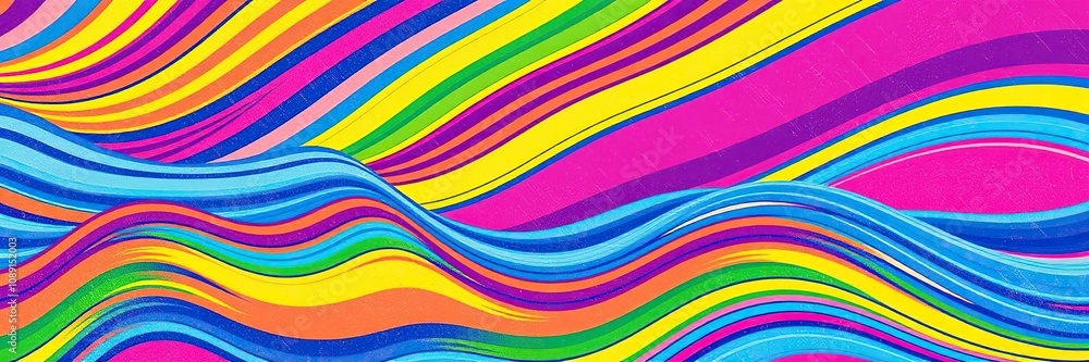 Vibrant striped waves texture background with colorful grunge patterns, creating a dynamic and energetic atmosphere, vibrant colors, geometric shapes Vibrant striped waves texture background with colorful grunge patterns, creating a dynamic and energetic atmosphere, vibrant colors, geometric shapes