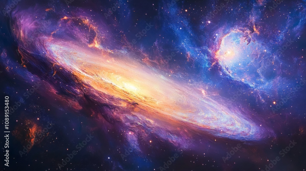 Obraz premium Cosmic Galaxy Splendor