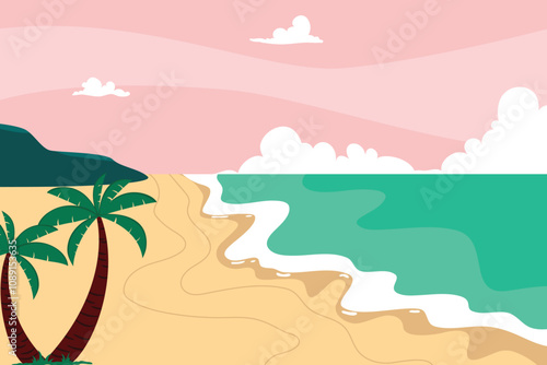 summer holidays vacation Background illustration