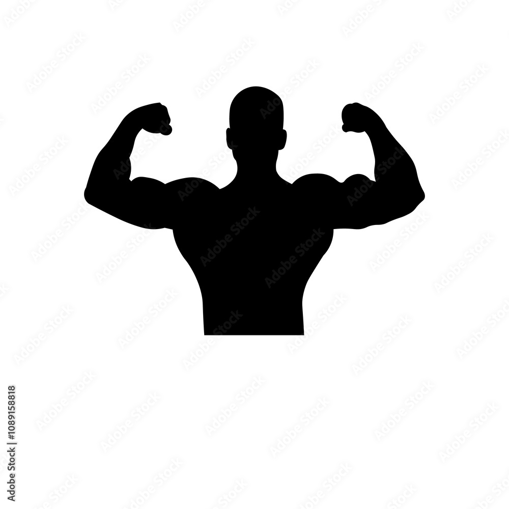 Fototapeta premium Muscular Bodybuilder Man 