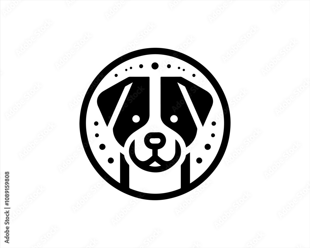 Dog head icon. Silhouette simple. Flat style. Cartoon dog face. Logo design template. Vector illustration Animal Logotype concept. Dog head icon. Silhouette simple. Flat style. Cartoon dog face. Logo design template. Vector illustration Animal Logotype concept.