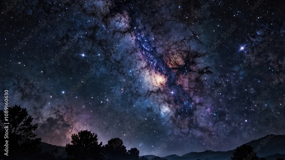 Fototapeta premium Milky way galaxy.