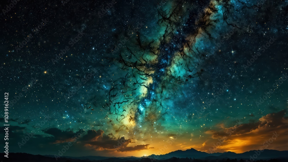 Fototapeta premium Milky way galaxy.