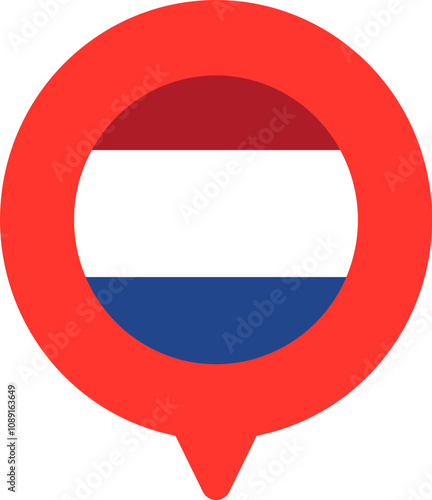 Netherlands Flag On Pin Icon Free Download Netherlands Flag On Pin Icon - GFXLoad