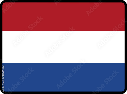 Netherlands Flag Smooth rectangle icon Free Download Netherlands Flag Smooth rectangle icon - GFXLoad