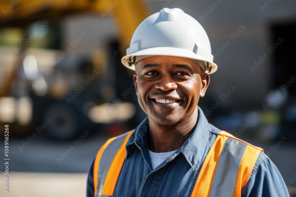 Portrait of a middle aged businessman on construction site Portrait of a middle aged businessman on construction site