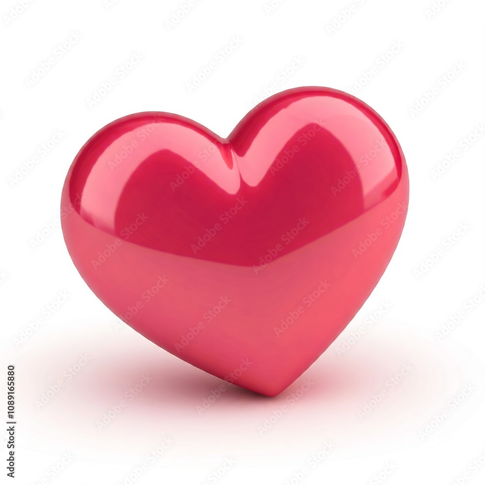 red heart isolated on white red heart isolated on white