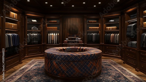 Luxurious Gentleman s Walk in Closet Interior Design