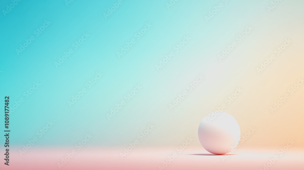 Custom Artisan Handmade 3D Sphere on a Smooth Gradient Background in Soft Pastel Colors Reflecting a Modern Aesthetic and Creative Design Potential for Unique Art Projects Custom Artisan Handmade 3D Sphere on a Smooth Gradient Background in Soft Pastel Colors Reflecting a Modern Aesthetic and Creative Design Potential for Unique Art Projects