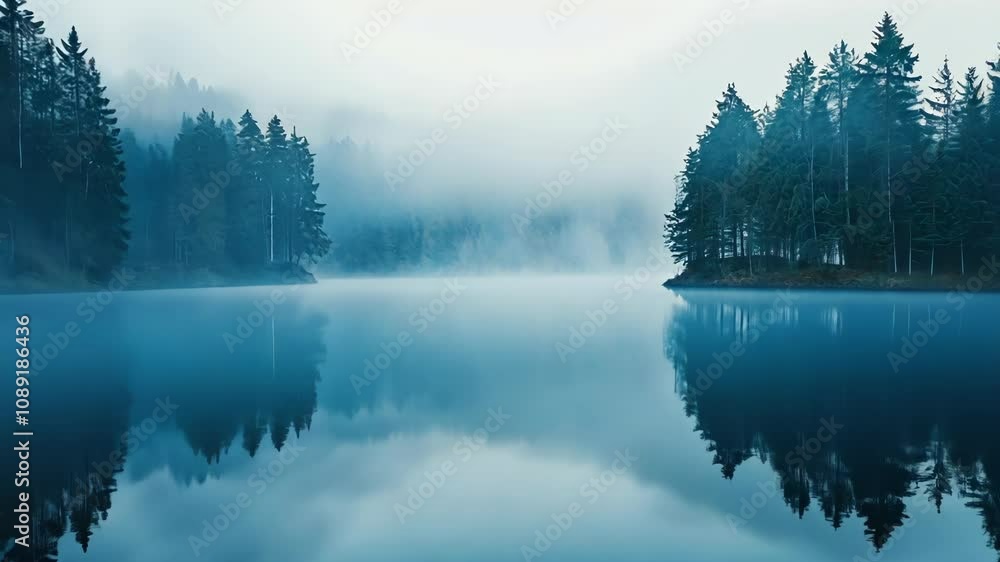 Foggy Lake Reflections Foggy Lake Reflections