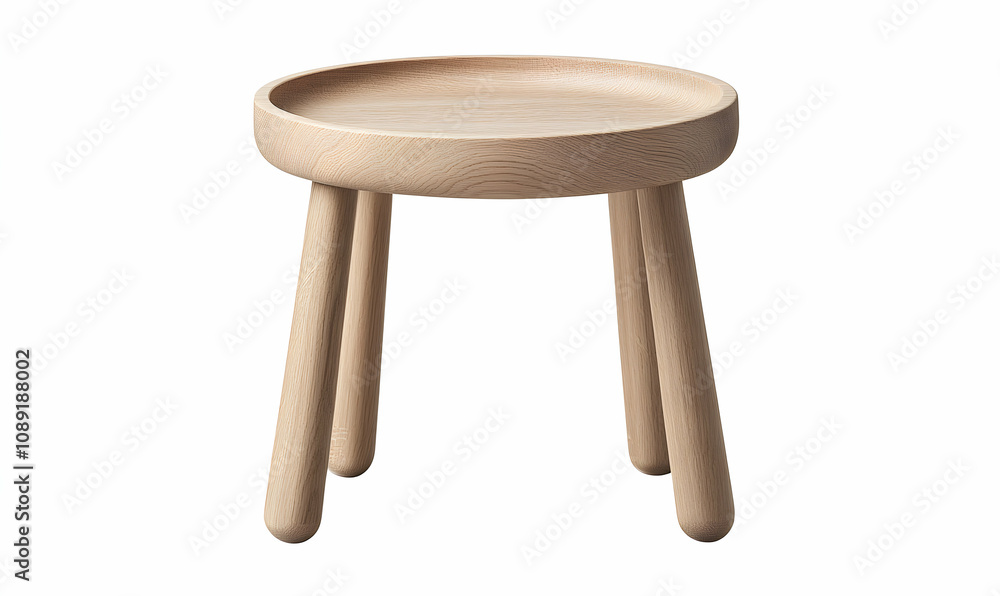 Stylish light oak wood side table with a round top and four sturdy legs, perfect for modern interiors. Ideal for small spaces and adding a touch of minimalist design. Stylish light oak wood side table with a round top and four sturdy legs, perfect for modern interiors. Ideal for small spaces and adding a touch of minimalist design.