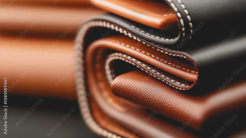 High-Quality Handmade Leather Textures on a Smooth Gradient Background Showcasing Luxurious Craftsmanship and Fine Detail in Rich Color Tones High-Quality Handmade Leather Textures on a Smooth Gradient Background Showcasing Luxurious Craftsmanship and Fine Detail in Rich Color Tones