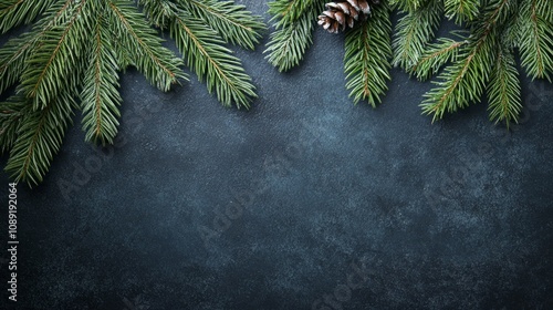 Wallpaper Mural A black background with a pine tree and pine cone on it Torontodigital.ca