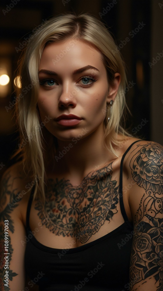 Frau mit Tattoos 20241119-5 Frau mit Tattoos 20241119-5