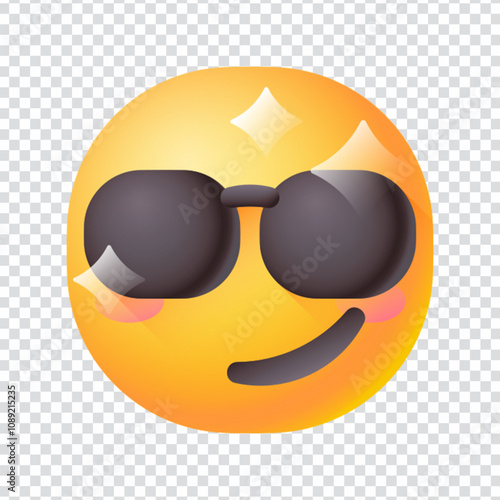  Expressive vector icon of a proud facial expression, symbolizing confidence, success, and self-accomplishment. Perfect for use in education, achievement, self-growth, emotional intelligence visuals, 