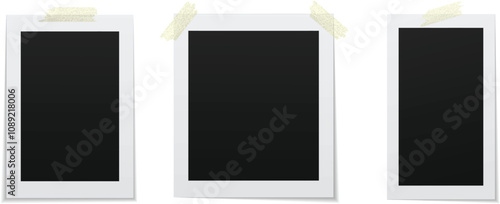 empty photo frame, empty photo paper