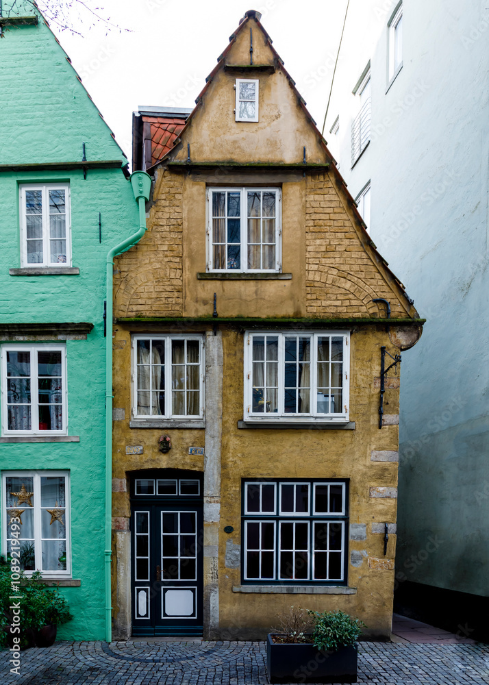 Fototapeta premium Facade of houses