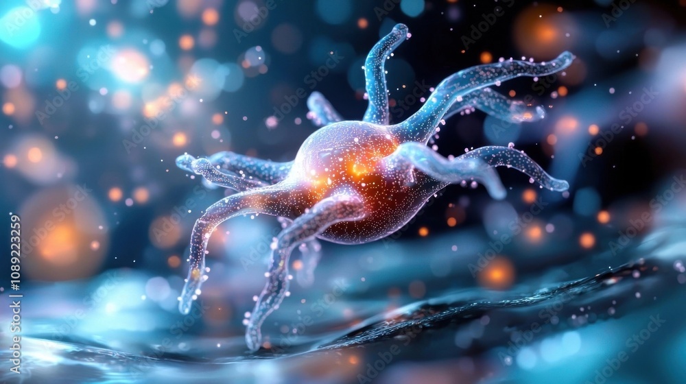 Enchanting and mysterious underwater creature swimming in a surreal luminous seascape filled with swirling fluid movements and a dreamlike atmosphere This fantastical Enchanting and mysterious underwater creature swimming in a surreal luminous seascape filled with swirling fluid movements and a dreamlike atmosphere This fantastical