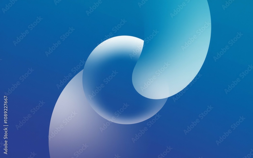 Abstract blue forms design. Serene blue spheres interlock, symbolizing connection and harmony. Gradient hues evoke a sense of calm. Abstract blue forms design. Serene blue spheres interlock, symbolizing connection and harmony. Gradient hues evoke a sense of calm.