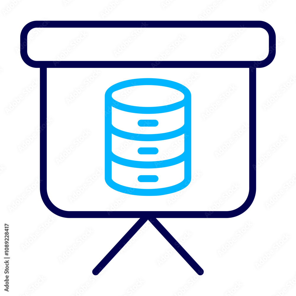 Data Statistics Outline Color icon Data Statistics Outline Color icon