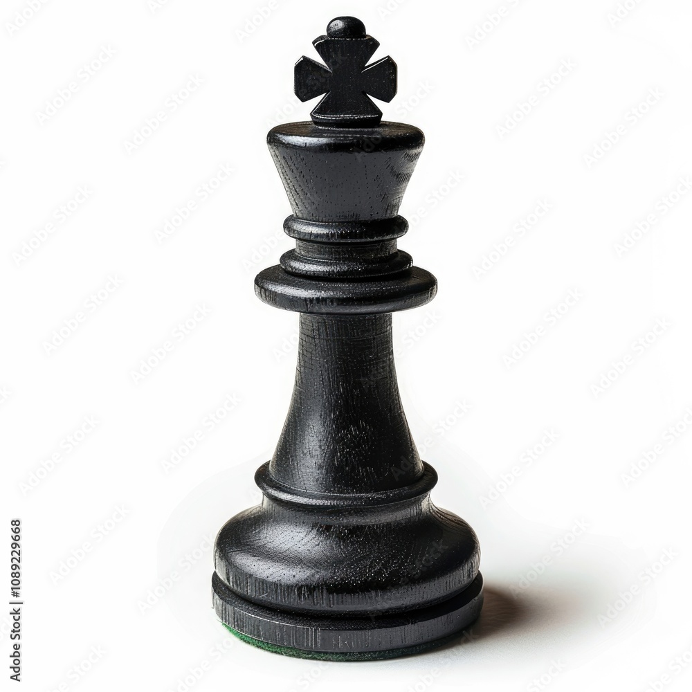 Black chess king symbolizes leadership and strategy. Black chess king symbolizes leadership and strategy.