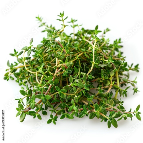 Thyme herb isolated on a white background.