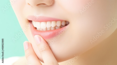 Woman with toothache, understanding dental health, hygiene and treatment options for healthy smile